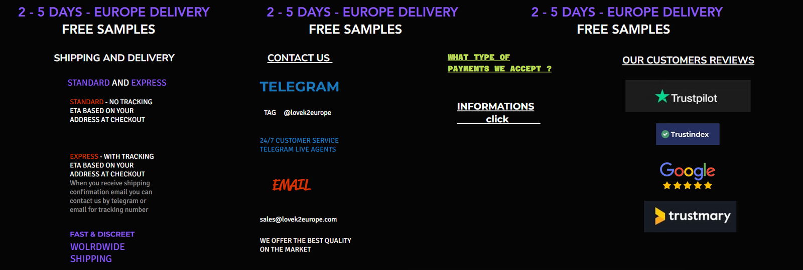 LoveK2Europe Featured Product Options & Verified Standards